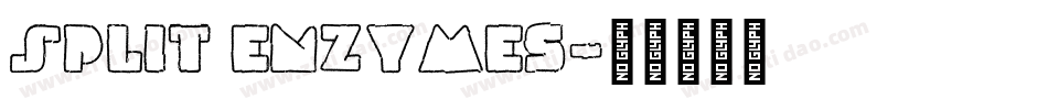 Split Enzymes字体转换